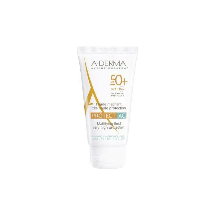 A Derma A-Derma Protect AC Fluido Solare Opacizzante SPF 50+ Tubo 40 Ml 1 A Derma A-Derma Protect AC Fluido Solare Opacizzante SPF 50+ Tubo 40 Ml